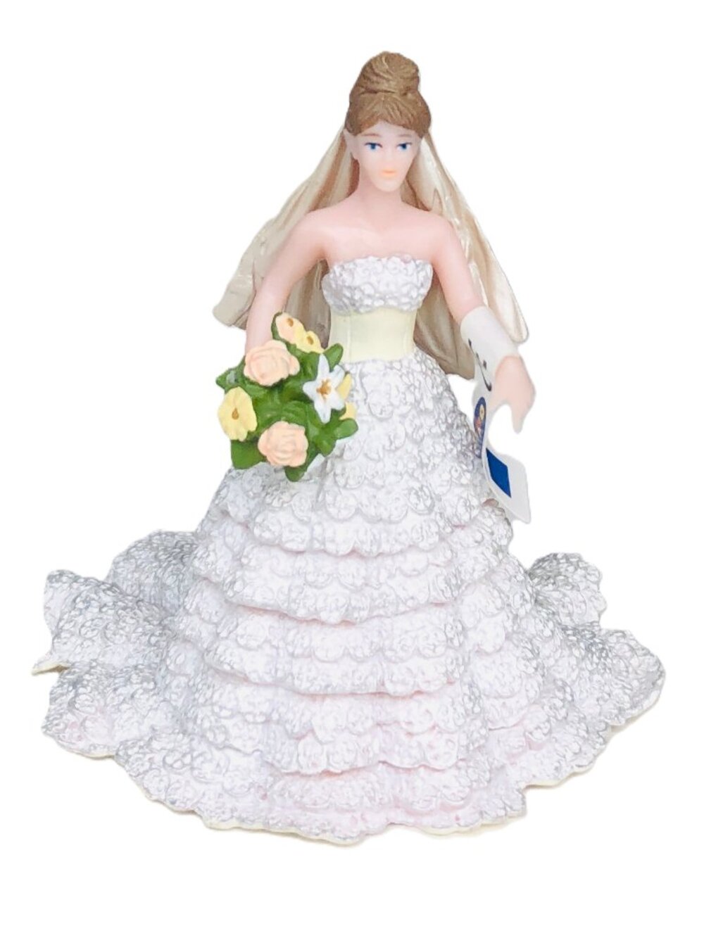 Papo Lace Bride White With Bouquet Wedding Dress Figurine(38819) New w/Tag